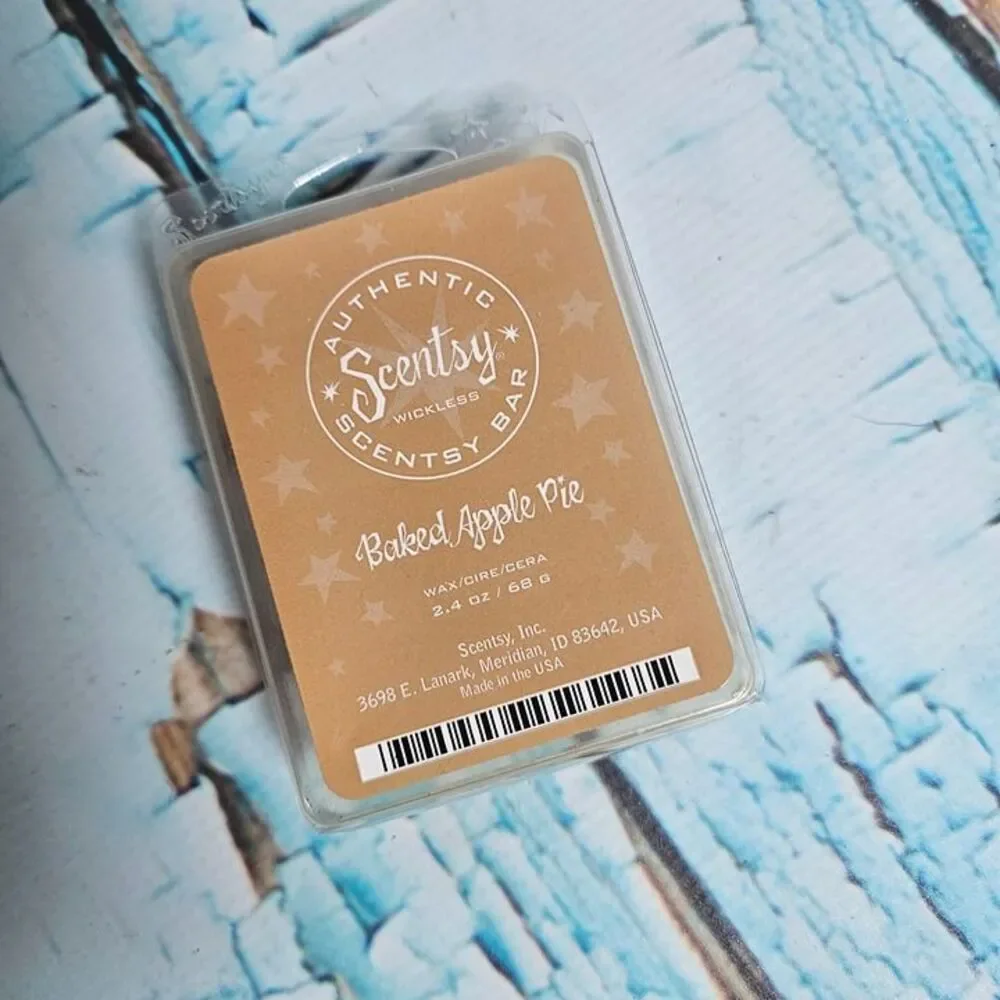 Scentsy Baked Apple Pie Wax Bar Rare Retired 2.4oz Authentic